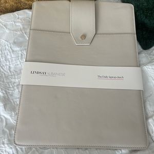 The Daily Cactus ‘Leather’ Laptop Clutch - Lindsay Albanese -NWT